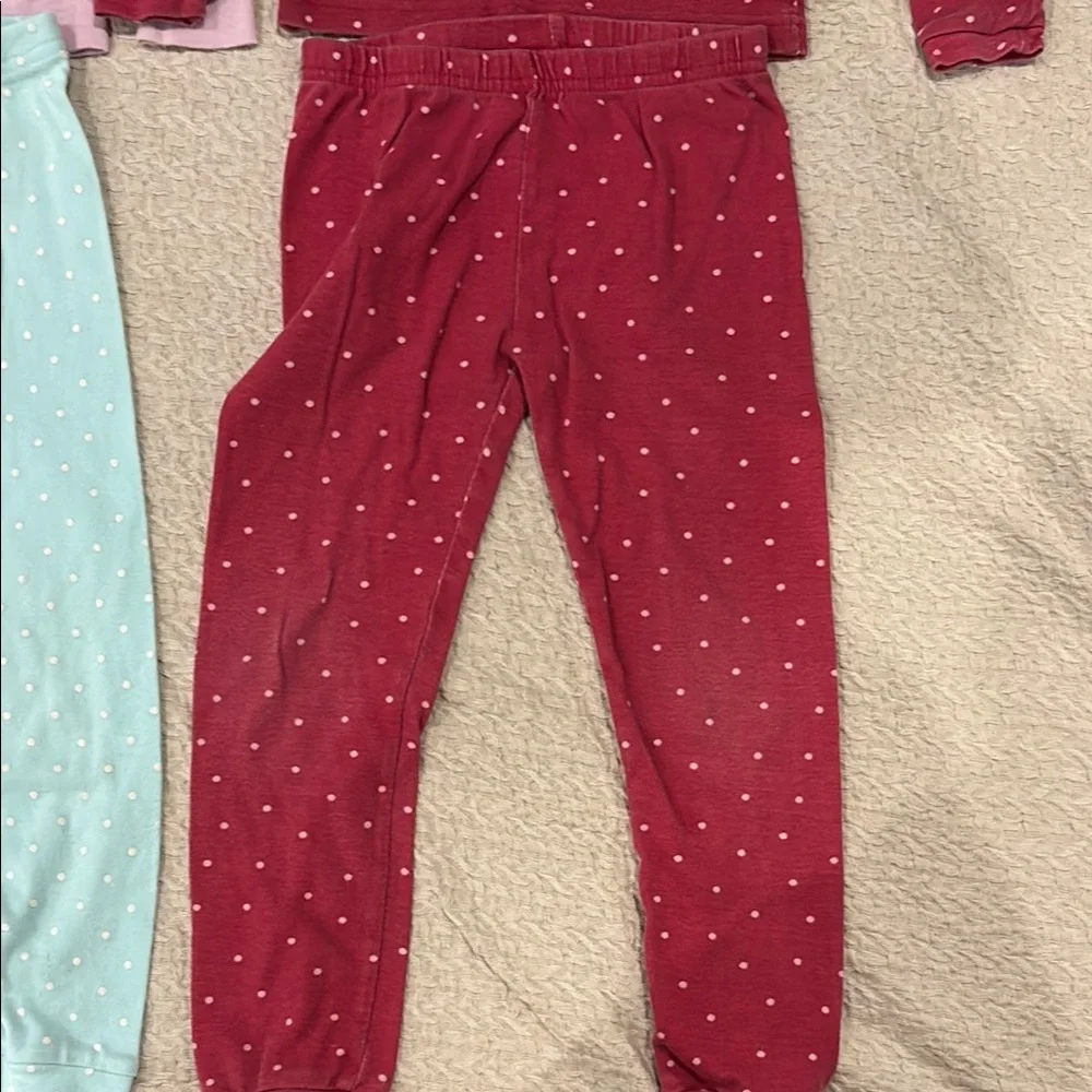 Carter's Dinosaur Pink and Red Pajama Sets Size 4T - Picture 4 of 11